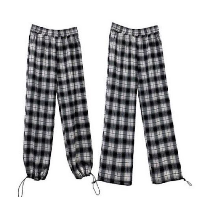 quần vải kẻ 249k