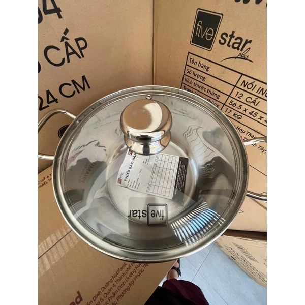 Nồi Inox cao cấp FiveStar 20cm , 24cm