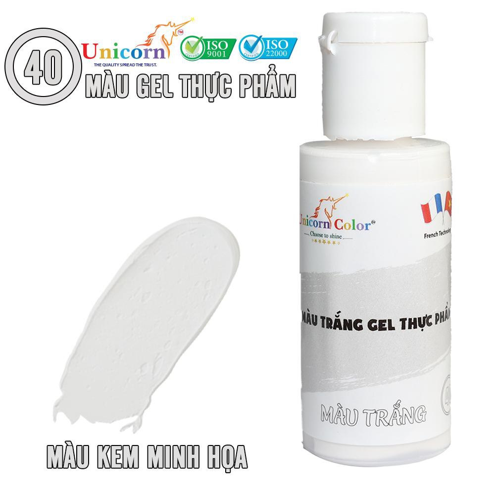 Màu thực phẩm 28g - Màu Trắng MS40 (Gel color White) - Unicorn color