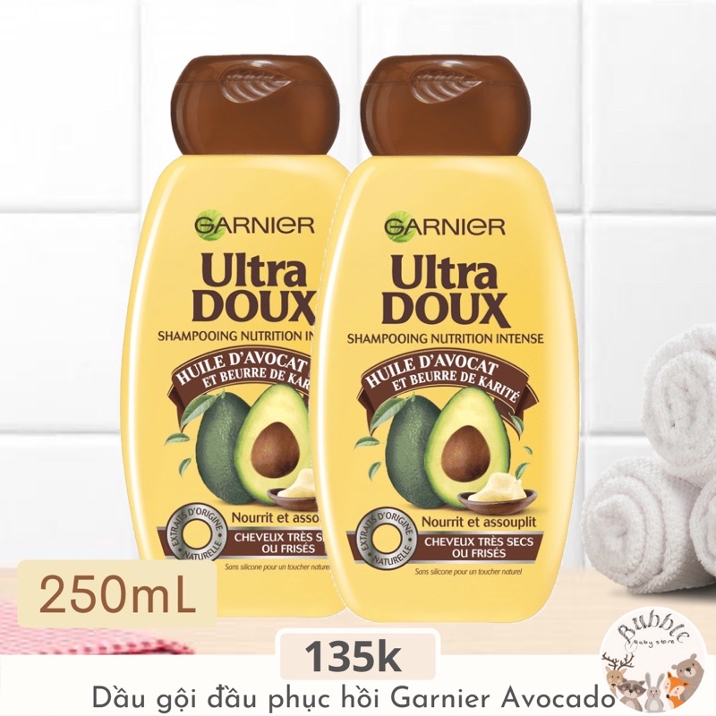 Dầu gội phục hồi tóc Garnier Bơ Avocado 250ml