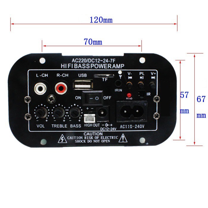 Denshitaro Mạch âm ly hifi bass power D00-119