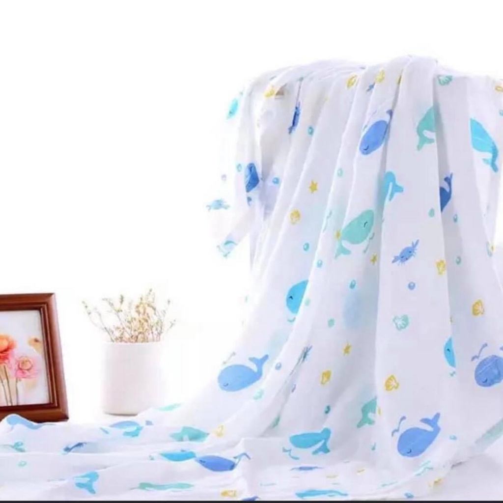 Khăn/chăn aden sợi tre  dùng cho bé tấm