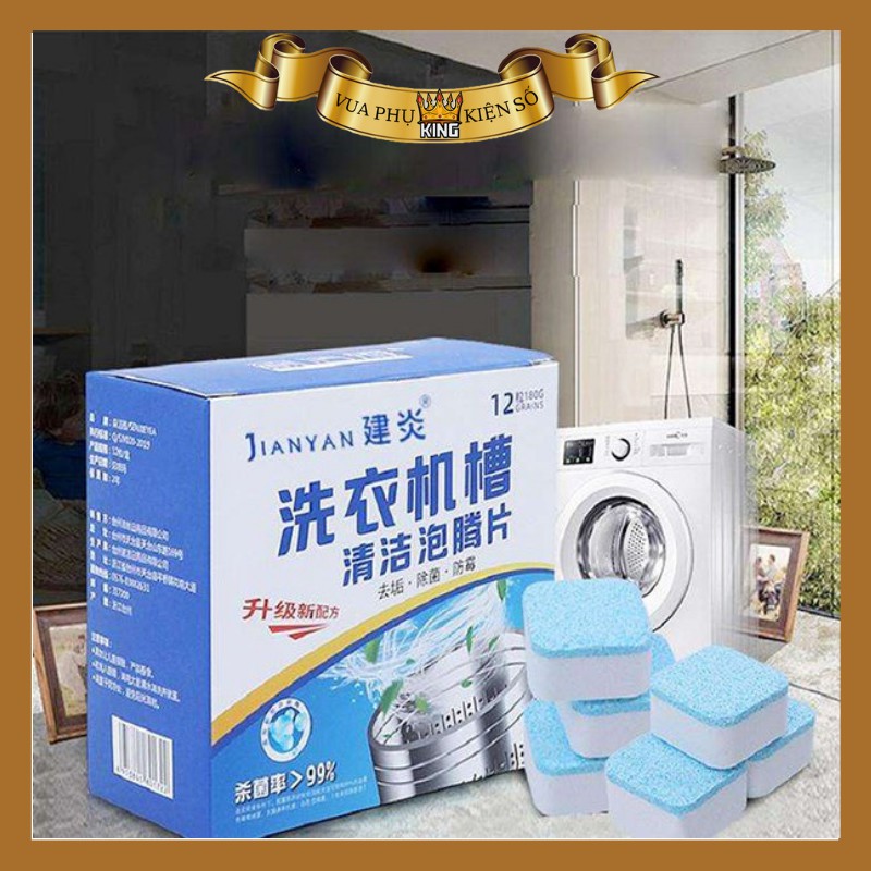 Viên tẩy lồng máy giặt cực sạch 12 viên