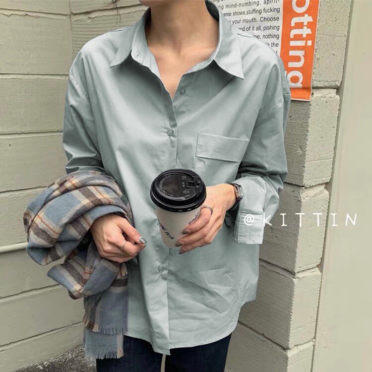 Áo sơmi dài tay Basic, JACKLANE, Áo sơmi dài tay Unisex Jack Lane | BigBuy360 - bigbuy360.vn