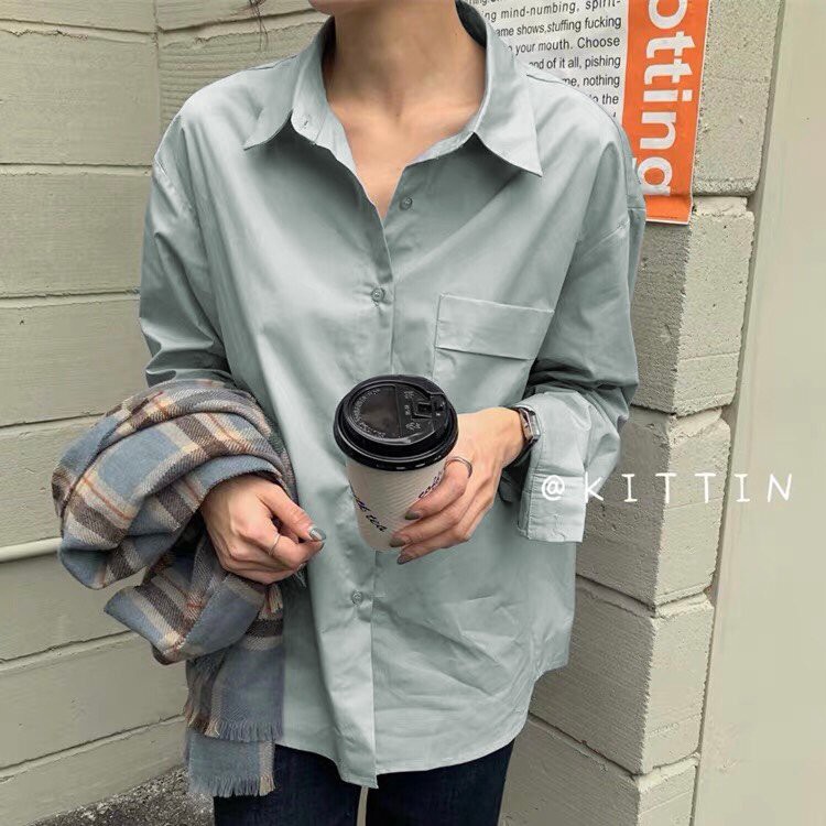 Áo sơmi dài tay Basic, JACKLANE, Áo sơmi dài tay Unisex Jack Lane