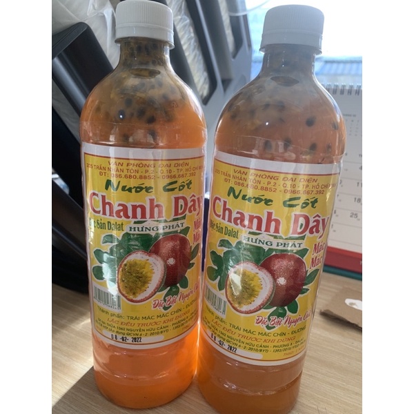 nước cốt chanh dây có hột 1lít