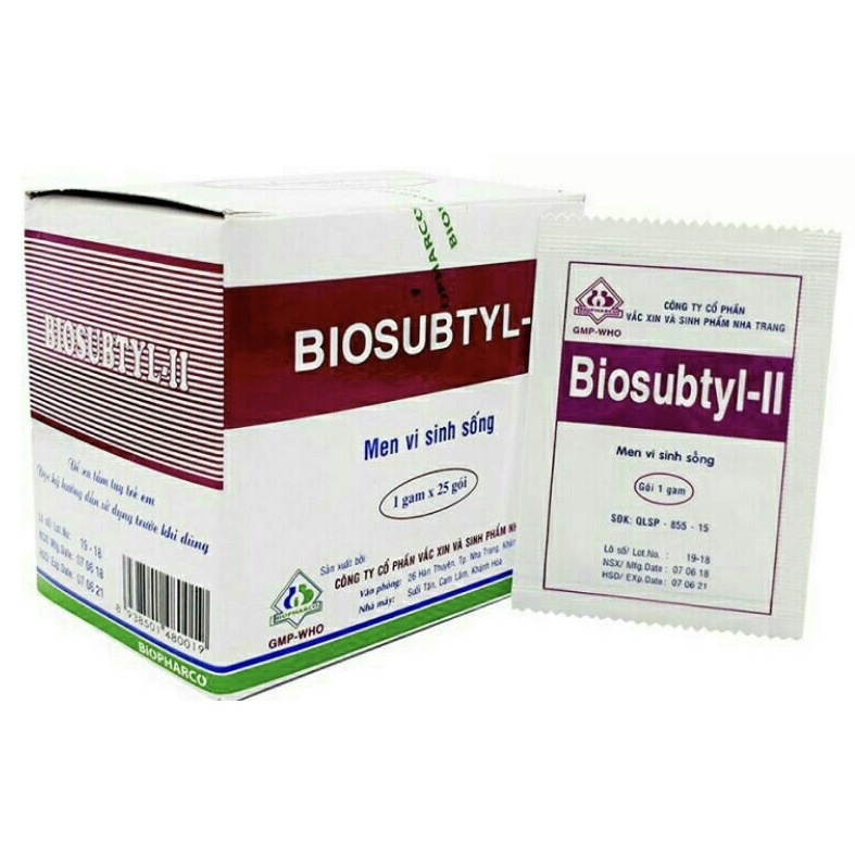 MEN VI SINH BIOSUBTYL II - HỘP 25 GÓI- BỔ SUNG LỢI KHUẨN ĐƯỜNG RUỘT, HỖ TRỢ TIÊU HOÁ