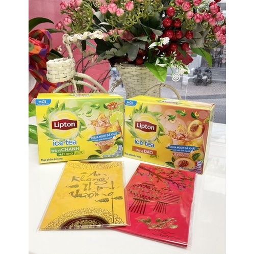 Hộp Trà chanh lipton, mật ong.