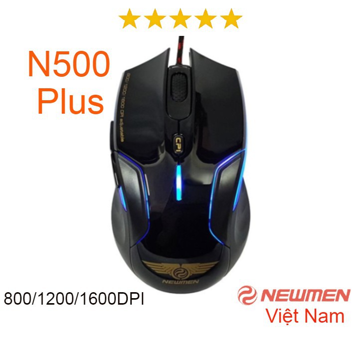 【Chuột máy tính】Chuột Newmen N500 Plus Gaming - Bảo hành 24 tháng