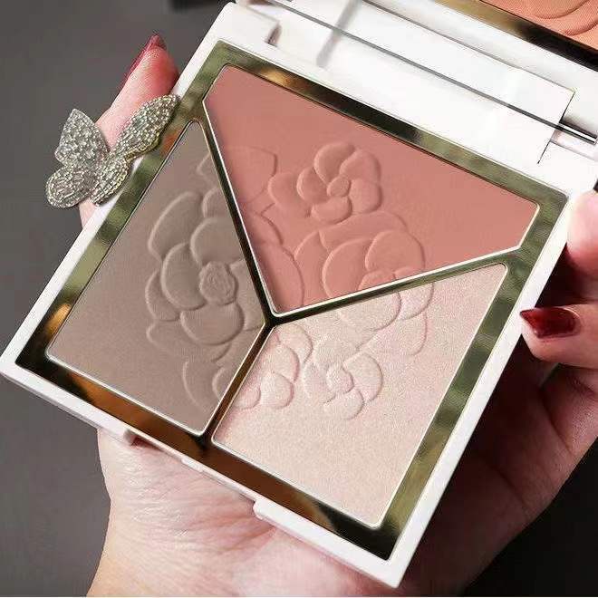 Bảng Phấn Bắt Sáng Tích Hợp Phấn Má Hồng Ba Màu Thương Hiệu Lameila | BigBuy360 - bigbuy360.vn