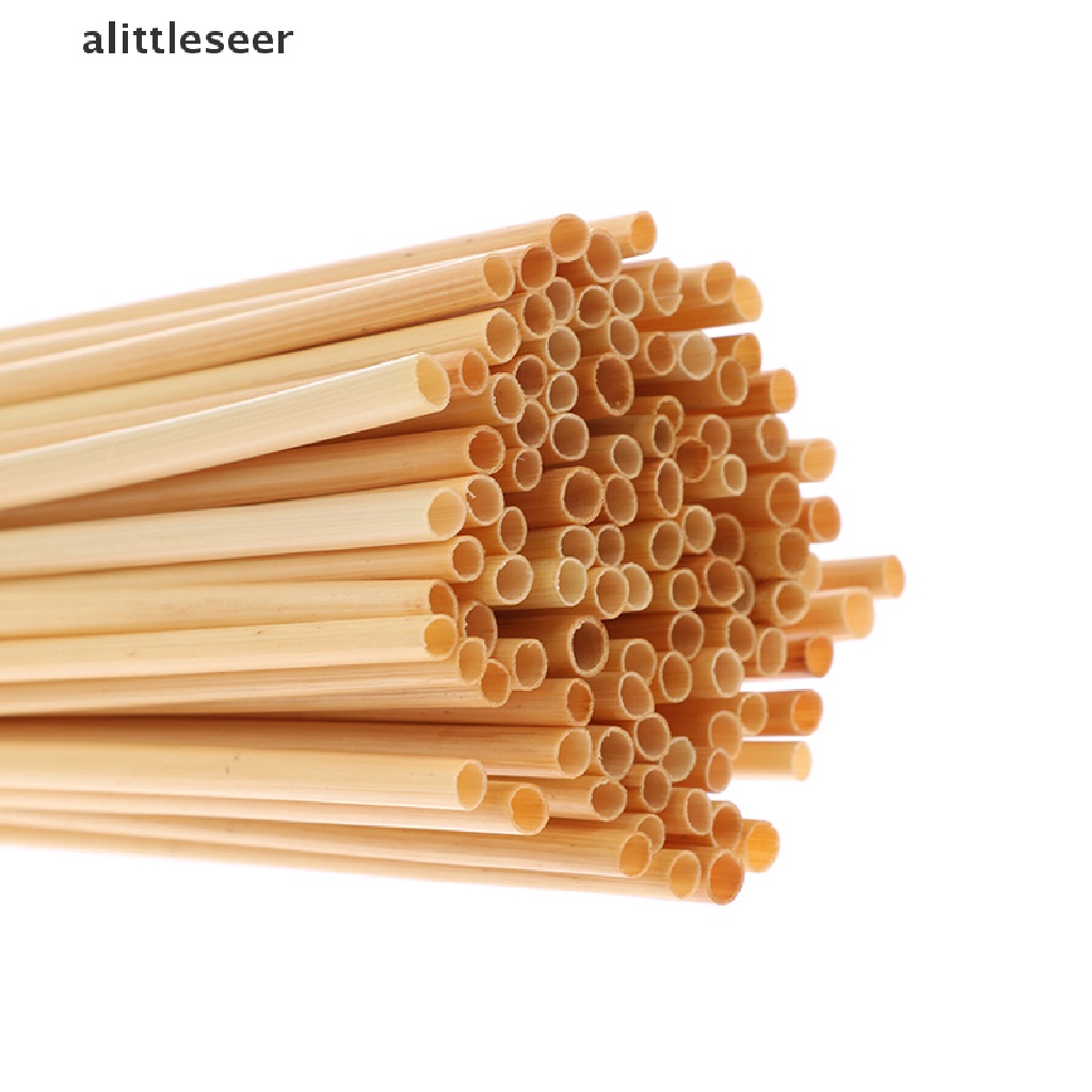 Set 100 Ống Hút Rơm Lúa Mì Phân Hủy Được Thân Thiện Với Môi Trường