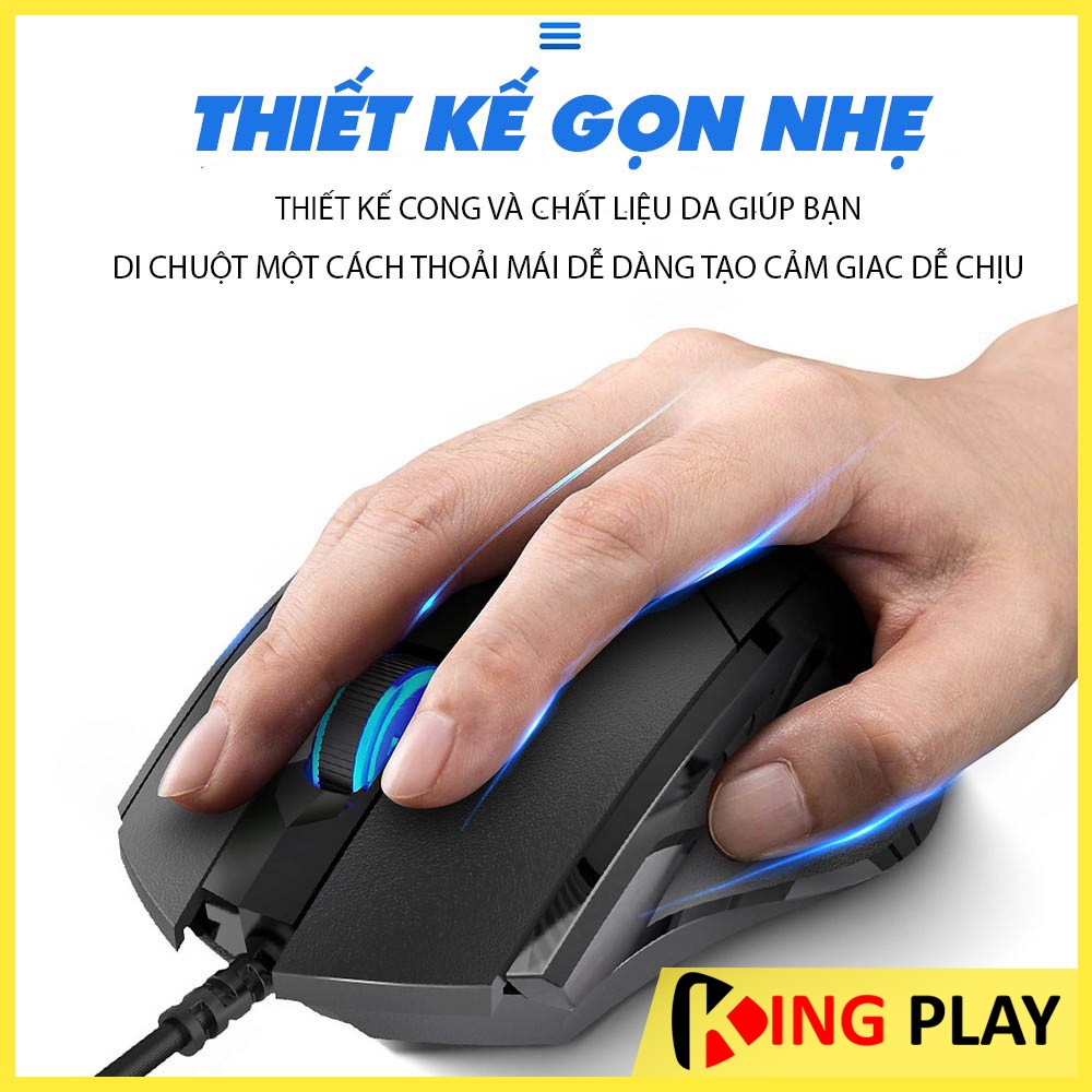 Chuột máy tính có dây P1W Led RGB độ phân giải khủng 7200 DPI - Chuột Gaming có dây sử dụng chơi game văn phòng thiết kế