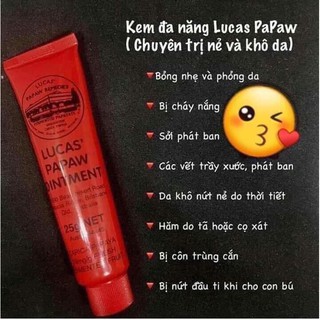 [CHÍNH HÃNG] KEM ĐA NĂNG LUCAS - ÚC 25g