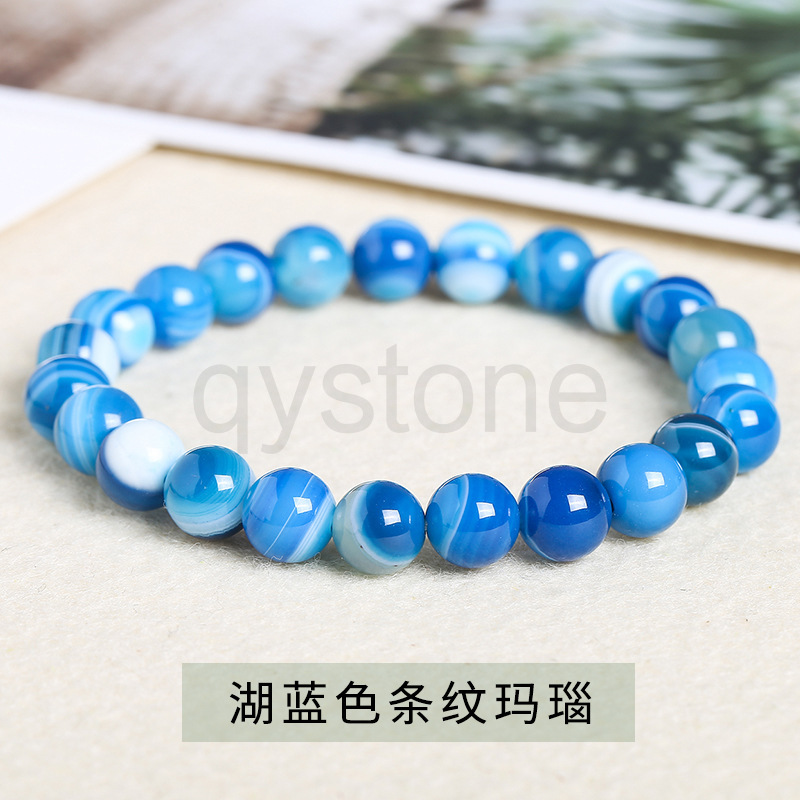 Vòng Tay Chuỗi Hạt Đá Tự Nhiên 6mm 8mm Dành Cho Nam Nữ