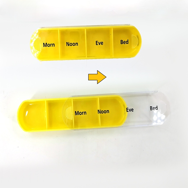 Hộp Đựng Thuốc Chia Ngăn 28 Ngày 7 Ngày/ 4 Lần Bằng Nhựa Chống Nước/Chống Ẩm