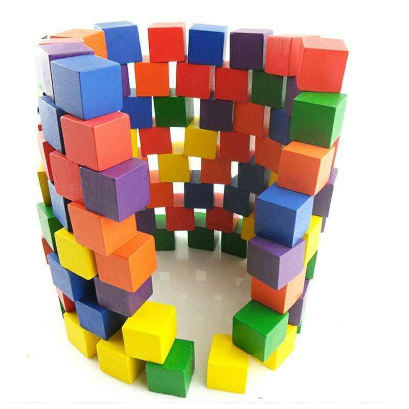 50 khối vuông màu cube cỡ to( 2.5x2.5cm)
