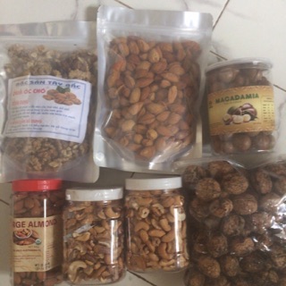 Combo nhân hạnh nhân, macca úc, óc chó