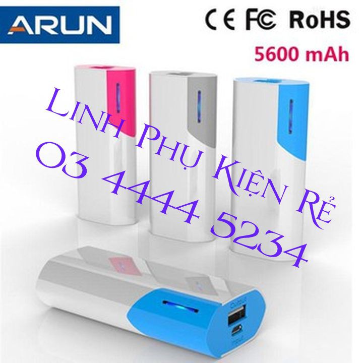 Pin sạc dự phòng Arun 5.600 mah Y38 hàng xịn Giá Cực Tốt