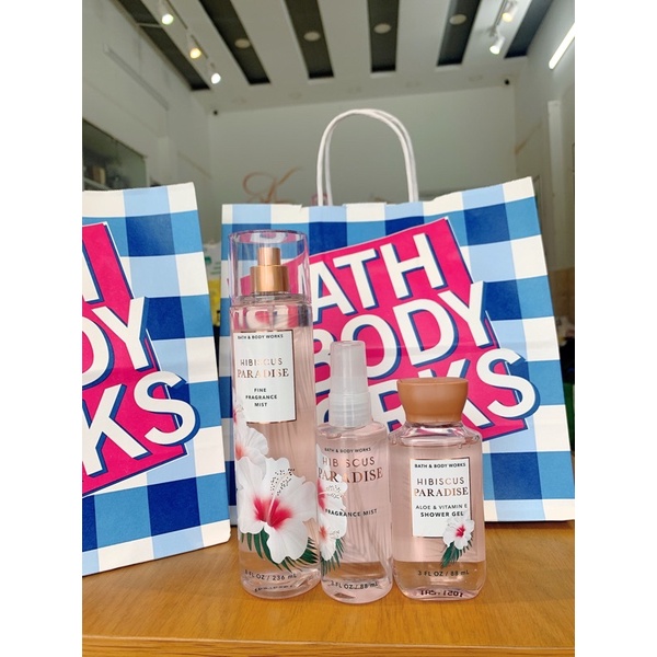 [BBW]🥀Xịt Thơm Toàn Thân Body Mist Bath &amp; Body Works - HIBICUS PARADISE