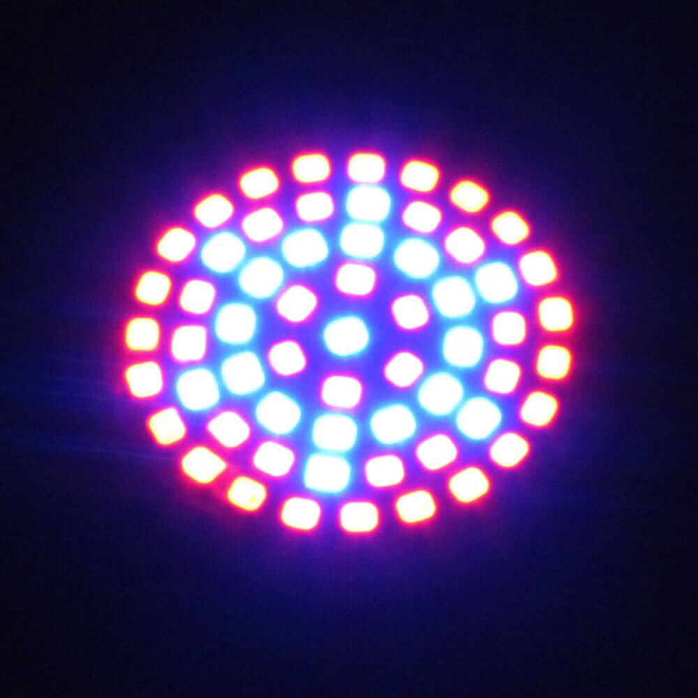 Đèn LED trồng cây quang phổ toàn phần E27 3W 60 bóng màu đỏ/xanh dương