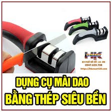 Mài dao kéo inox 3 ngăn đa năng, dụng cụ mài dao cầm tay chuyên dụng