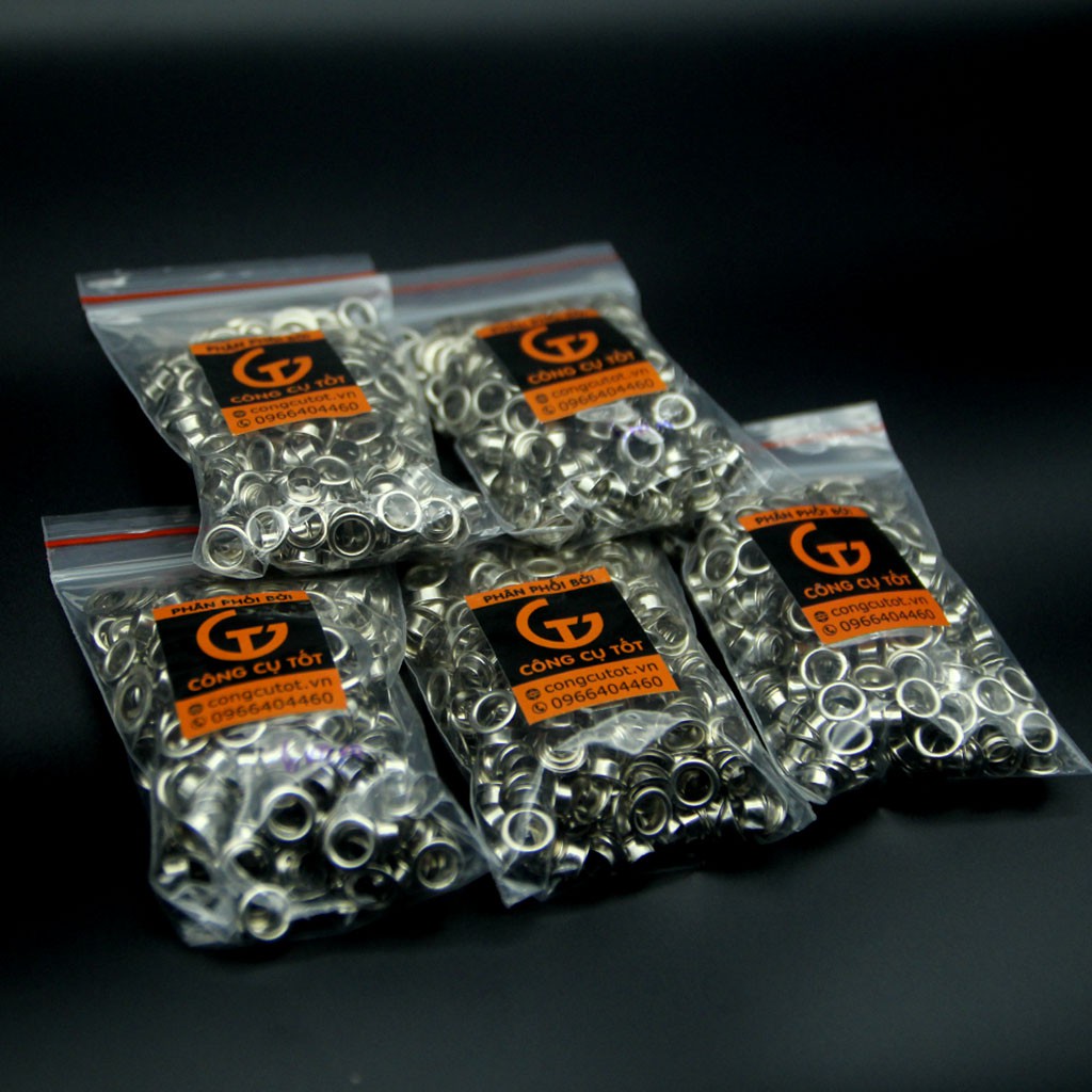 Khoen ore chuyên bấm vải 6mm túi 100 cặp