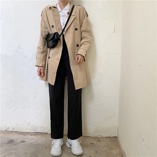 [Có sẵn] Áo khoác trench coat dáng dài ulzzang