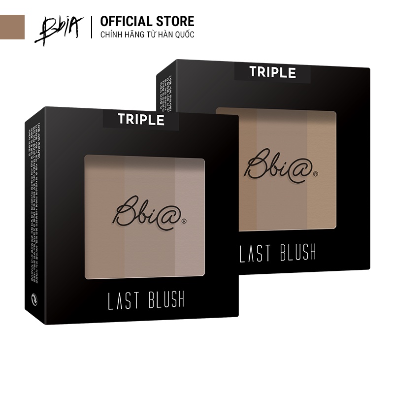 Phấn tạo khối 3 trong 1 Bbia Last Blush Triple (2 bảng màu) 10g - Bbia Official Store