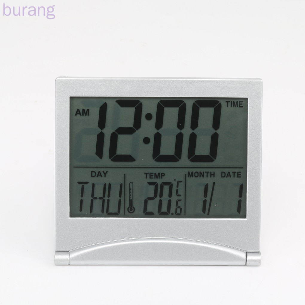 Đồng hồ báo thức điện tử Flexible để bàn màn hình LCD