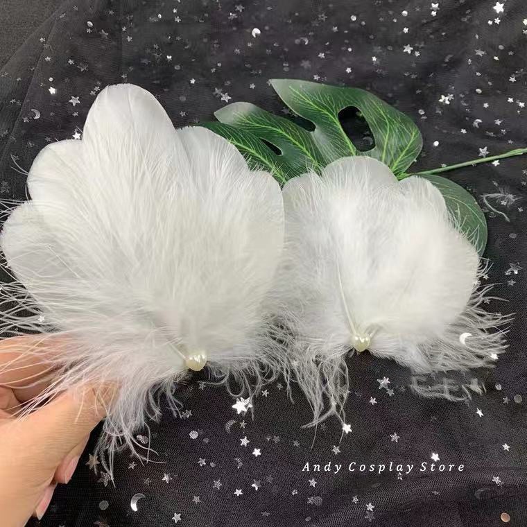 [CÓ SẴN] Cài tóc lông vũ bản to