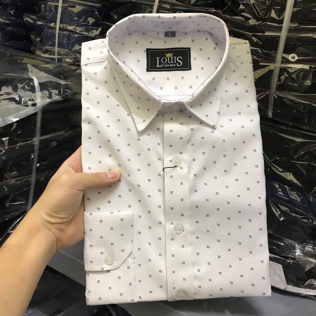 [GIÁ GỐC TẬN XƯỞNG] Sơ mi nam họa tiết chấm bi  cao cấp form ôm dáng công sở hàn quốc | BigBuy360 - bigbuy360.vn