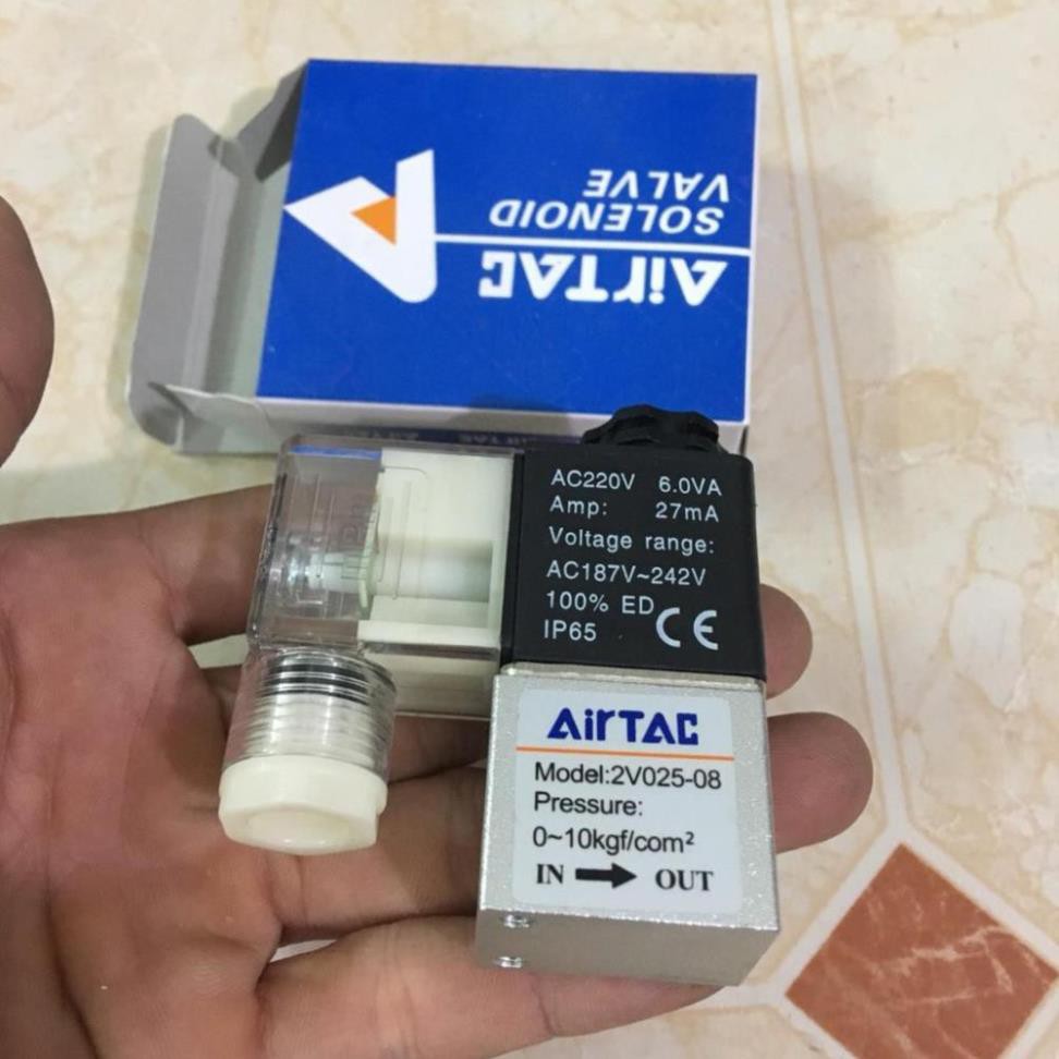 Van điện từ đóng mở khí nén 2V025 08 220v