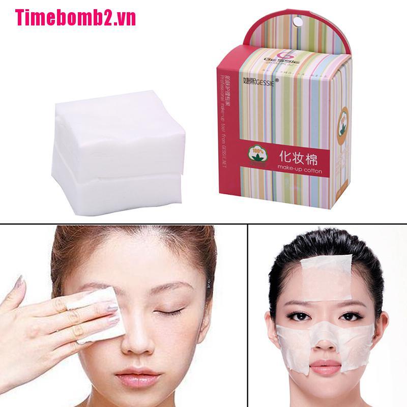 Bộ 100 Bông Tẩy Trang Làm Sạch Da Mặt