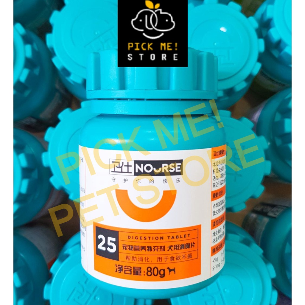 [Hộp 160v] Viên NOURSE Dinh Dưỡng, Sữa Dê cho CHÓ  - Số 01 02 05 07 10 25 37