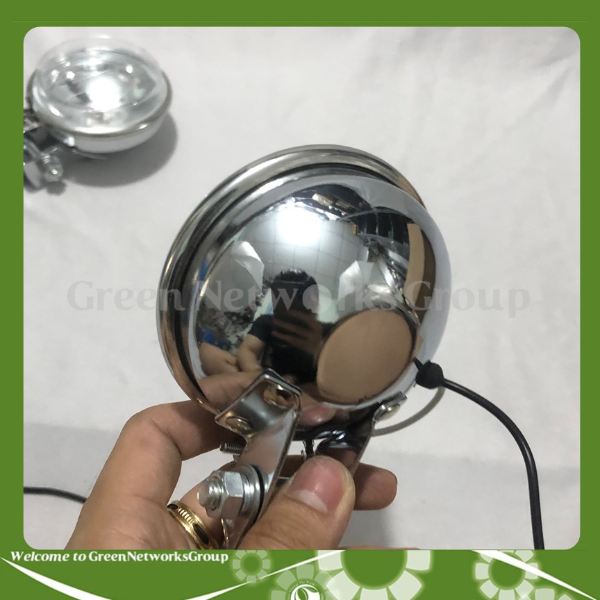 Đèn pha sương cảng tròn Lớn đích INOX VICKEF 0315 H3 12V 55W dùng được cho nhiều loại xe Greennetworks ( BH 12 Tháng )