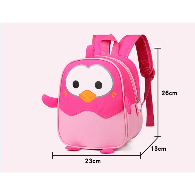 Ba Lô Hình Chim Cánh Cụt Hoạt Hình Thiết Kế Mới Đáng Yêu Dành Cho Bé