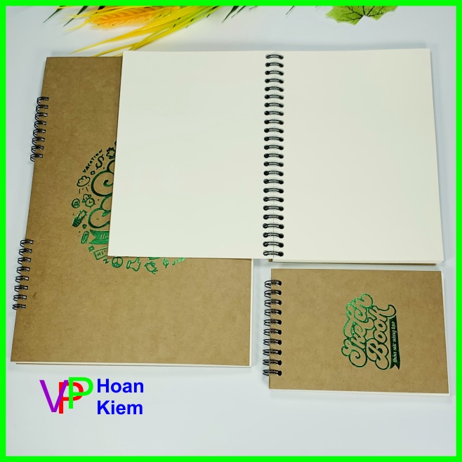 Sổ sketchbook A4 - A5 - A6, sổ vẽ chì, sổ phác thảo, 140 trang, ruột giấy kem trơn 100gsm