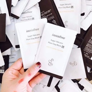 Sample mặt nạ Innisfree Super Volcanic Pore Clay Mask 2X
