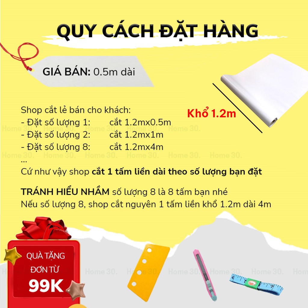 Decal dán kính cát mờ chống nhìn trộm phòng tắm, giấy dán kính mờ cửa sổ văn phòng khổ 120cmx50cm