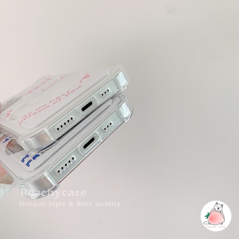 Ốp Điện Thoại TPU Mềm Trong Suốt Chống Sốc Có Ngăn Đựng Thẻ Hình Trái Tim Cho iPhone 13 12 11 Pro Xs Max Xr 7 8 Plus
