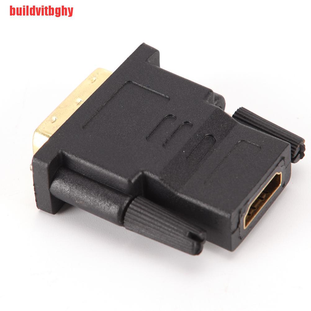 {buildvitbghy}Hot Sale DVI-D 24+1 Dual Link Male to HDMI Female Adapter Converter Connector OSE