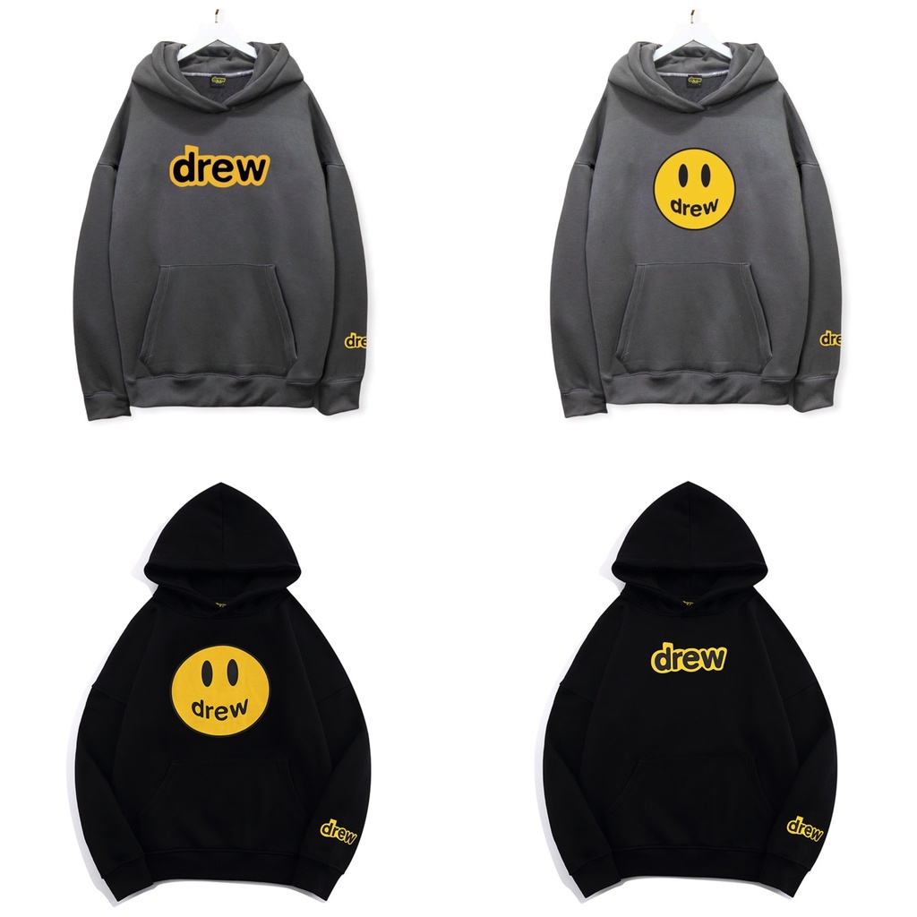 Áo hoodie Drew house Boin shop, áo nỉ bông cao cấp from unisex cho cả nam và nữ _ hình thật kem clip