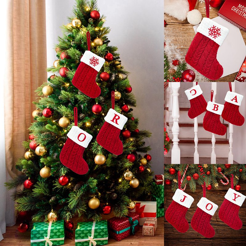 Tất Giáng Sinh 18X14Cm Hình Chữ Merry Christmas Năm 2023 Dùng Trang Trí Nhà Cửa