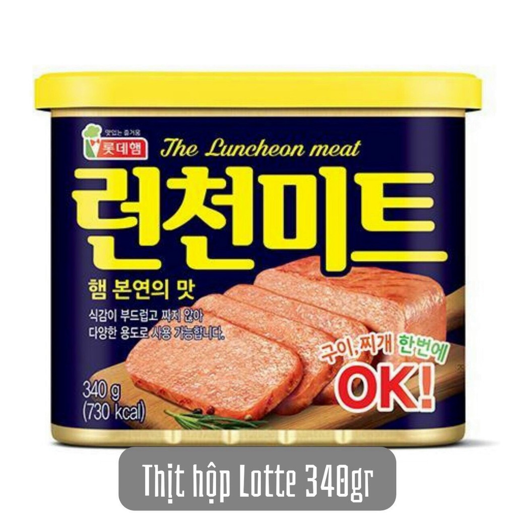 Thịt Hộp Lotte The Luncheon Meat Hàn Quốc 340g-[Date :2024]