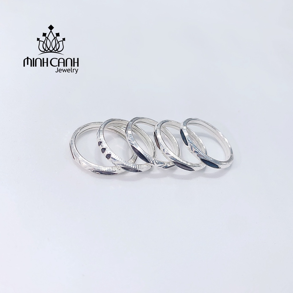 Nhẫn Bạc Lông Voi Nhân Tạo Minh Canh Jewelry