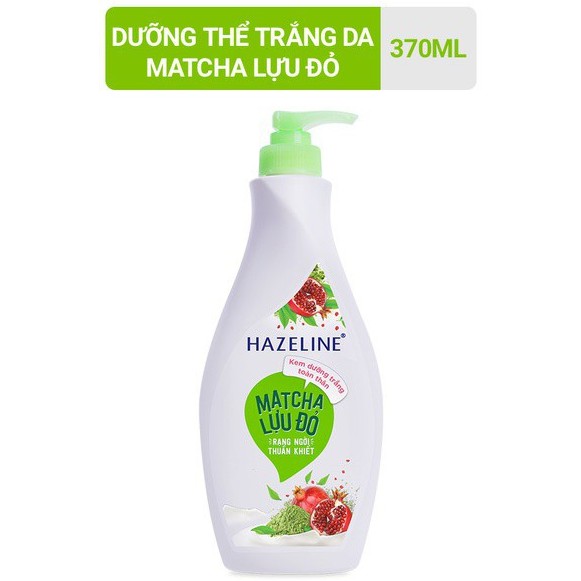 Sữa dưỡng thể HAZELINE matcha lựu đỏ 370ml