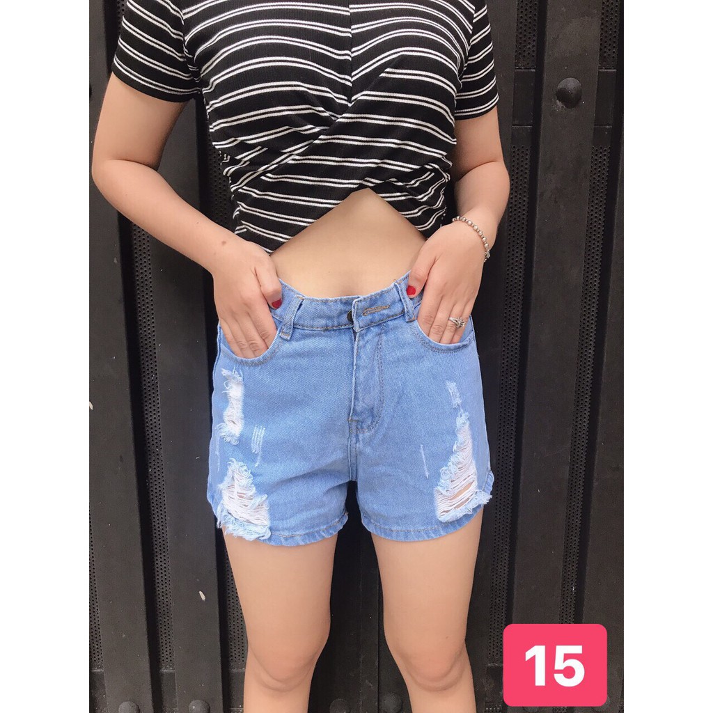 QUẦN SHORT NỮ ĐẸP THỜI TRANG MÀU XANH QSN08