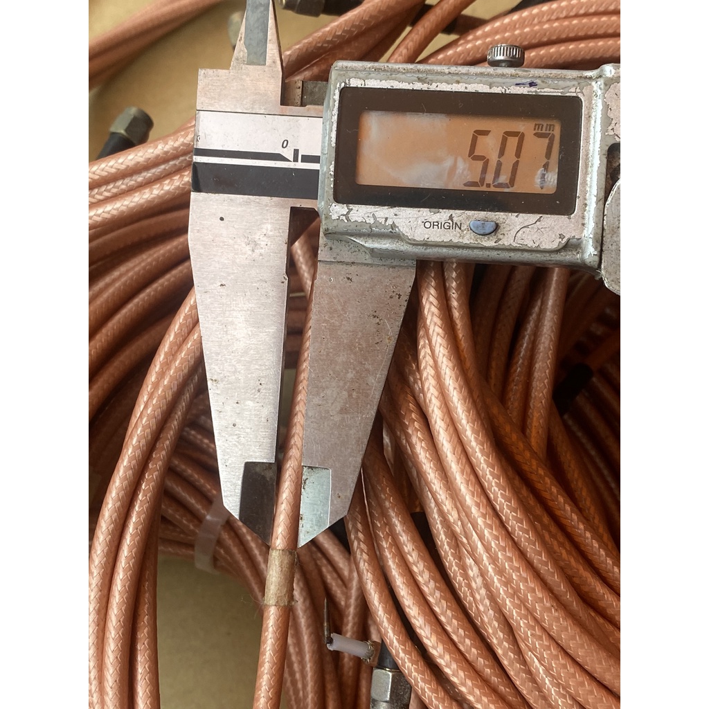 (Combo 2,4m) Dây tín hiệu 5mm nhiều lõi mạ bạc thanh lí viễn thông loại tốt