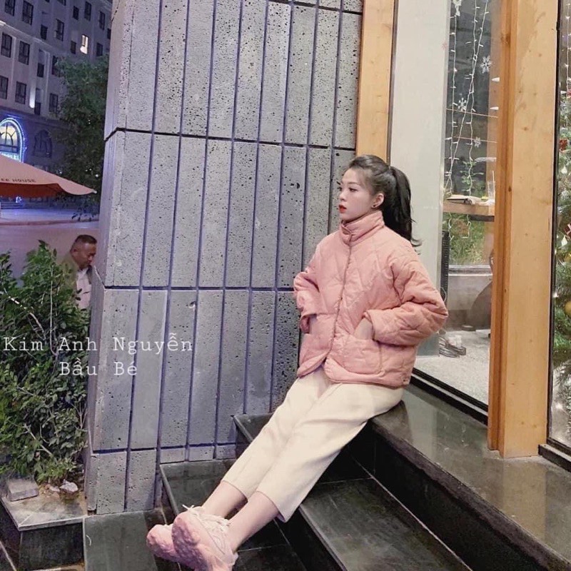 Áo Khoác Phao Trám Ô Viền ❤️freeship ❤️