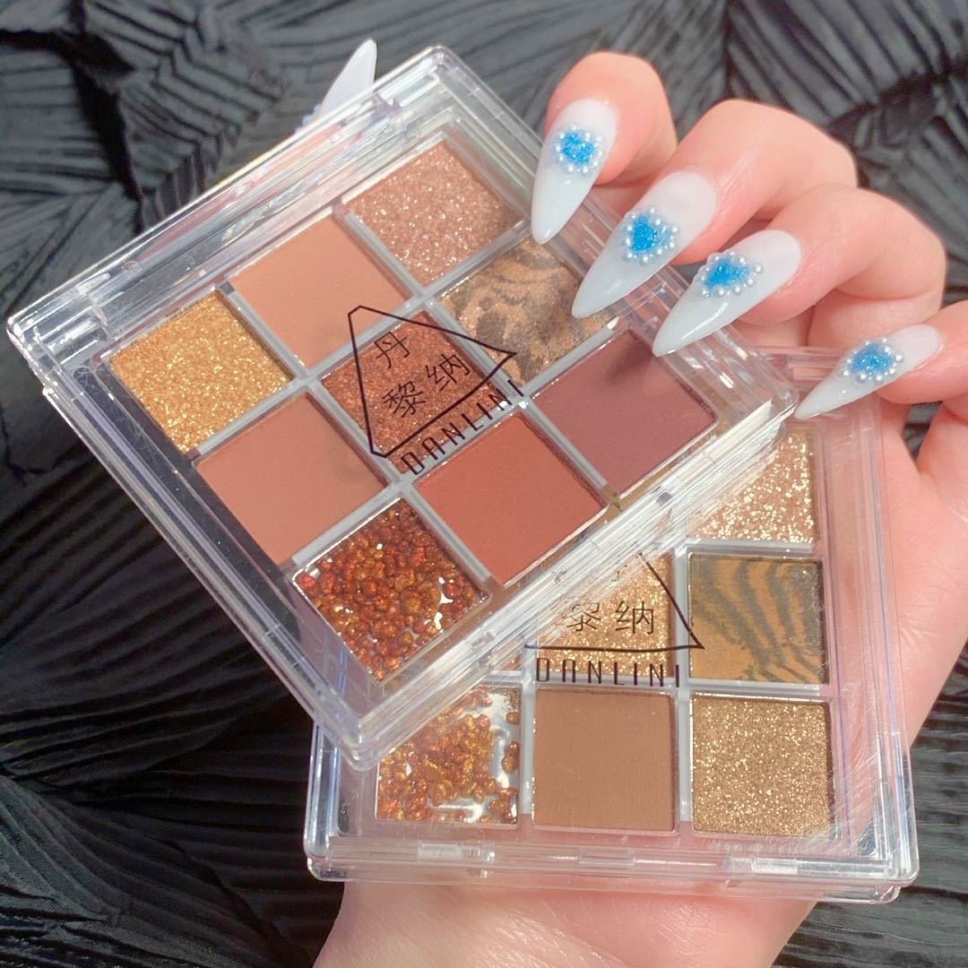 Bảng Phấn Mắt Chín Màu Sắc Hiệu Ứng Lì/ Ánh Nhũ Lấp Lánh Thời Trang | BigBuy360 - bigbuy360.vn
